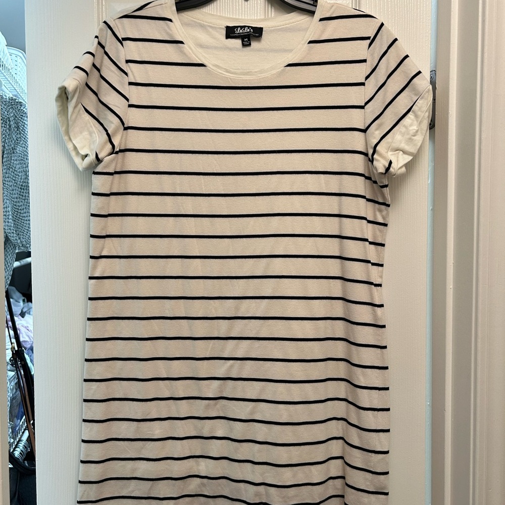 Lulu's Cream Fitted Short Sleeve Mini Dress